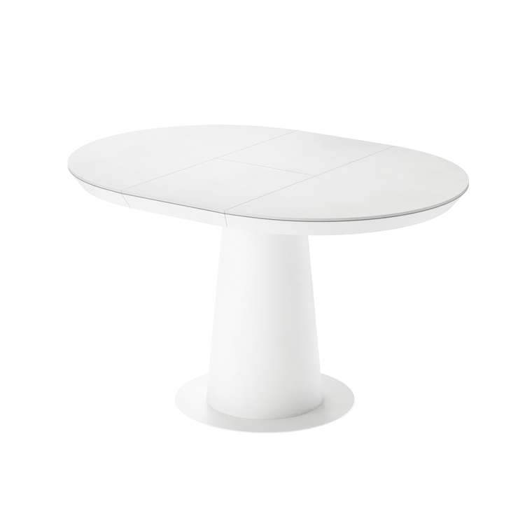 Раздвижной обеденный стол Зир S белого цвета