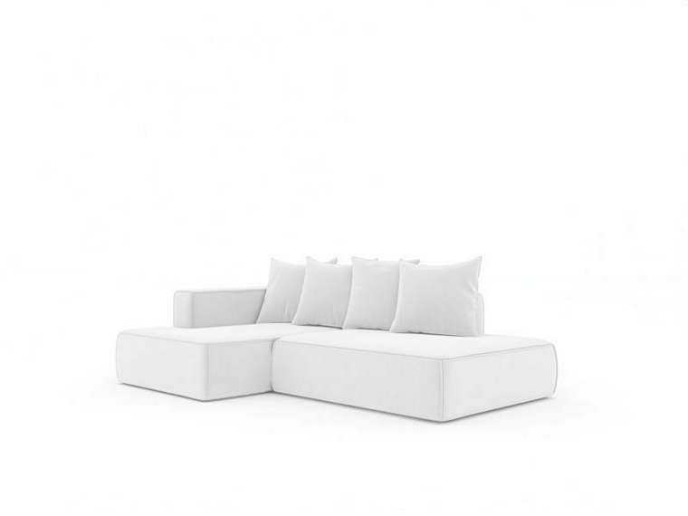 Угловой диван-кровать Норман 240 светло-серого цвета