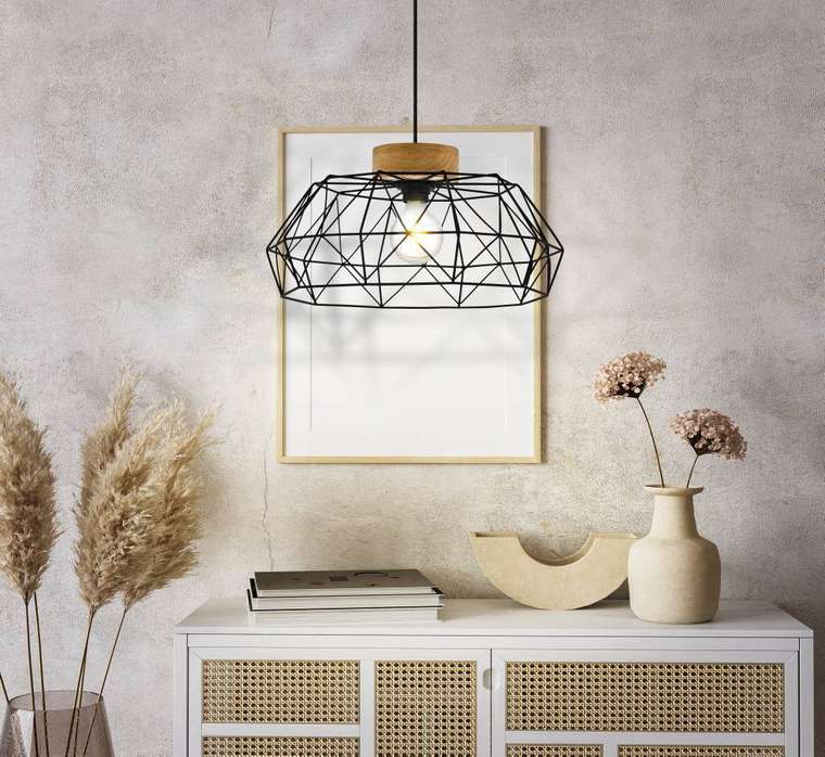 Подвесной светильник PADSTOW 44089 (металл, цвет черный)