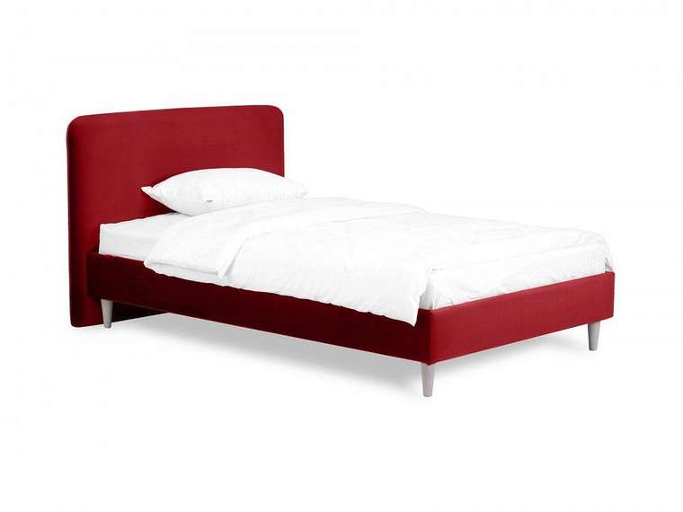 Кровать Prince Philip L 120х200 бордового цвета 