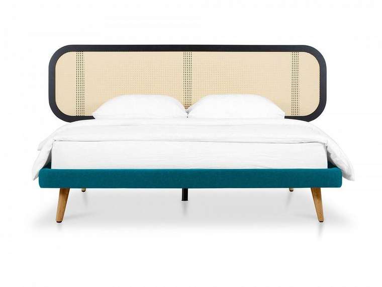 Кровать Male 160х200 бежево-синего цвета