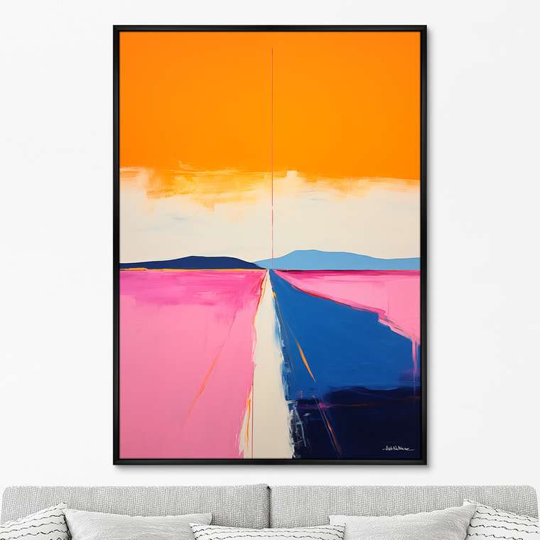 Репродукция картины Landscape Collection, Lines of roads, No 2, 2024г.