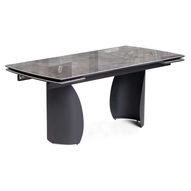 Раздвижной обеденный стол Готланд серого цвета