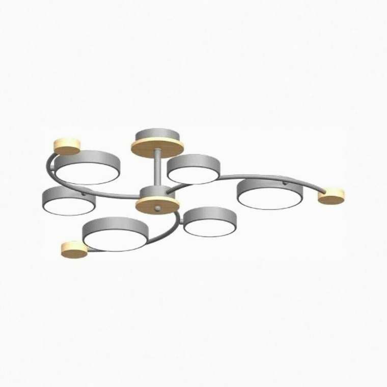 Люстра на штанге L3207-840 GR (металл, цвет серый)