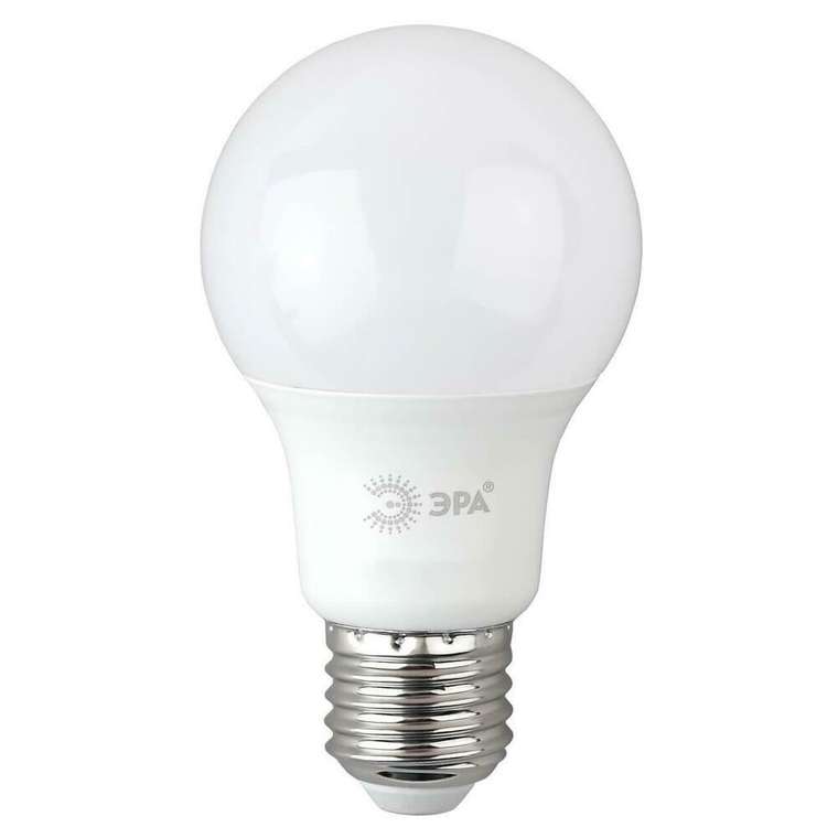 Лампа светодиодная ЭРА E27 10W 6500K матовая A60-10W-865-E27 R