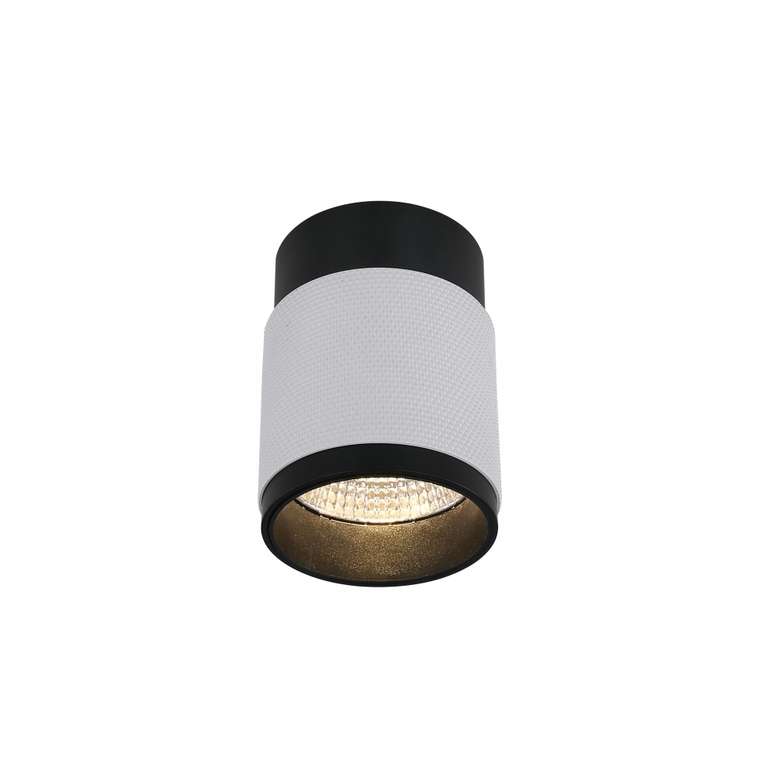 Светильник накладной iLEDEX Delta 1955-10W-3000K-36 BK+WH