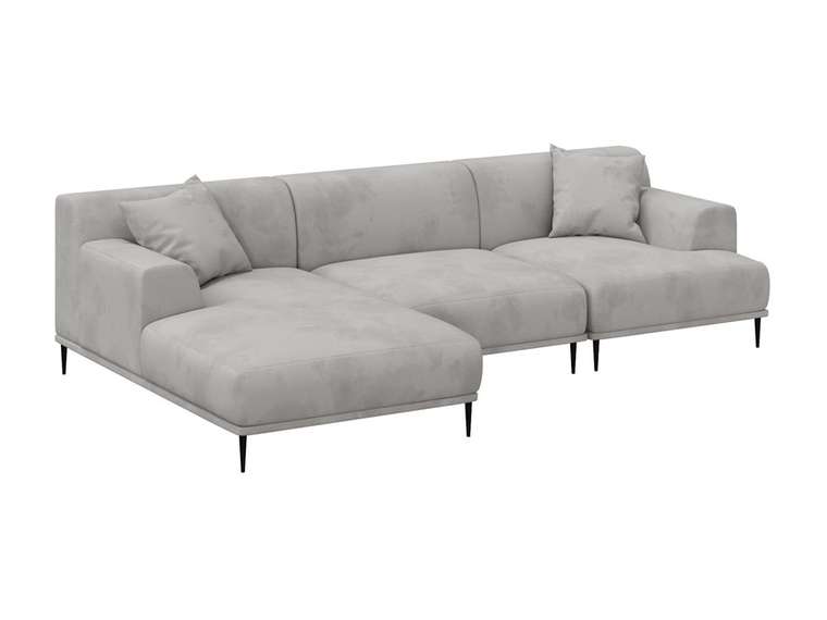 Угловой диван левый Portofino серого цвета