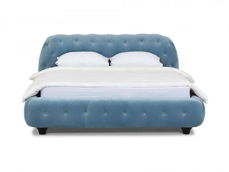 Кровать Cloud голубого цвета 160х200