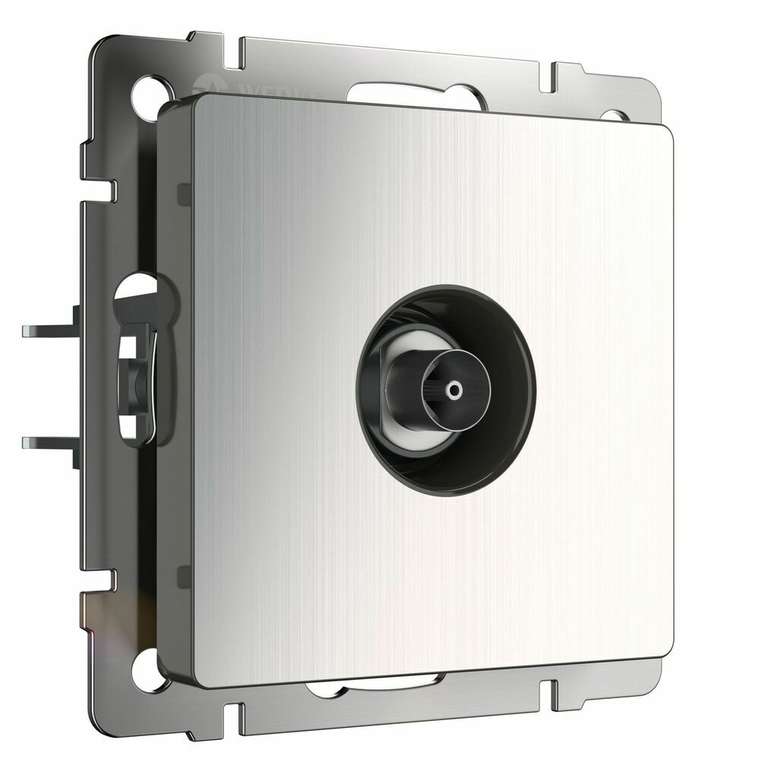 ТВ розетка оконечная глянцевый никель W1183002