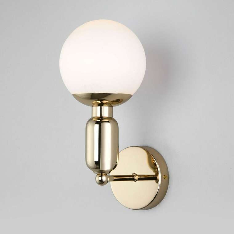 Настенный светильник со стеклянным плафоном 50251/1 золото Bubble