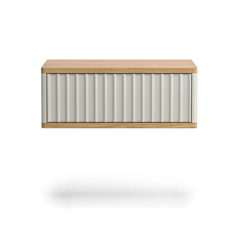 Консоль подвесная Code VR1 серого цвета с гравировкой