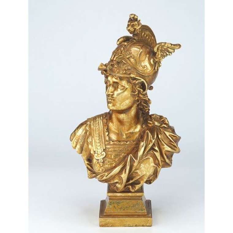 Бюст декоративный Orpheus золотого цвета