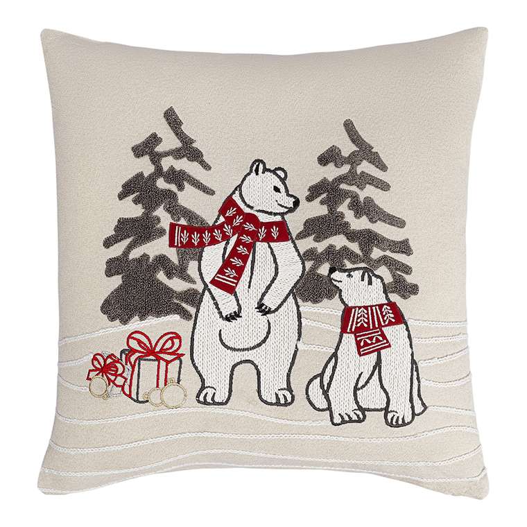 Подушка декоративная Festive bears 45х45 из коллекции New Year Essential