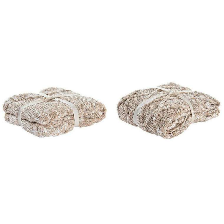 Покрывало DKD Home Decor 150 x 125 x 1 см Светло Pозовый (2 штук)