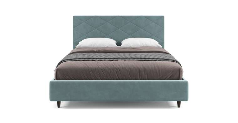 Кровать Аликанте-2 180x200 голубого цвета с подъемным механизмом