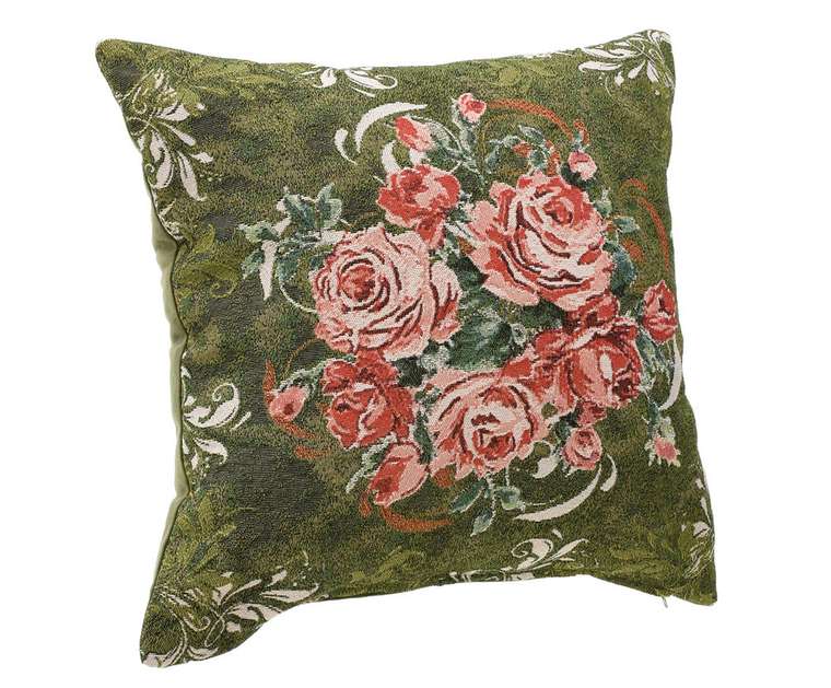 Подушка декоративная с розами