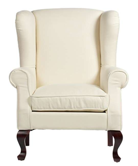 Кресло Soho с обивкой из ткани белого цвета