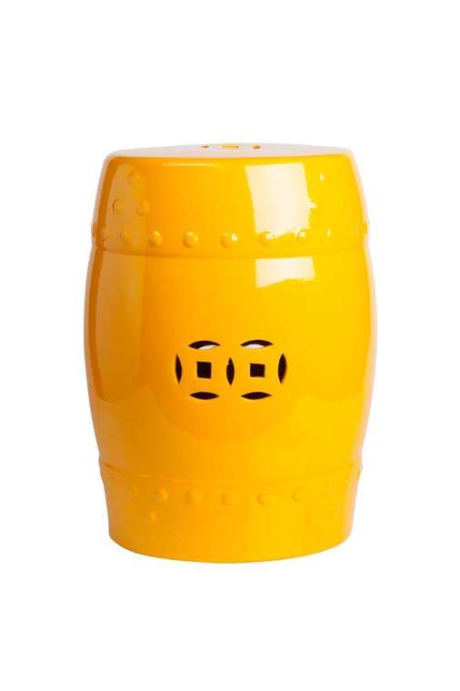  Керамический столик-табурет Garden Stool Yellow