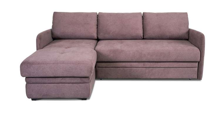 Угловой диван-кровать Флит коричневого цвета