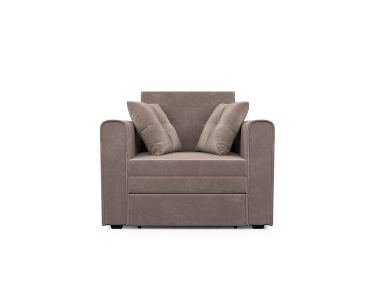 Кресло-кровать Санта серо-коричневого цвета