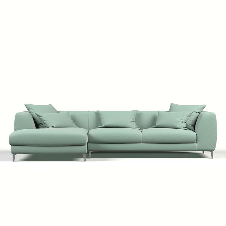 Угловой диван Elegant мятного цвета