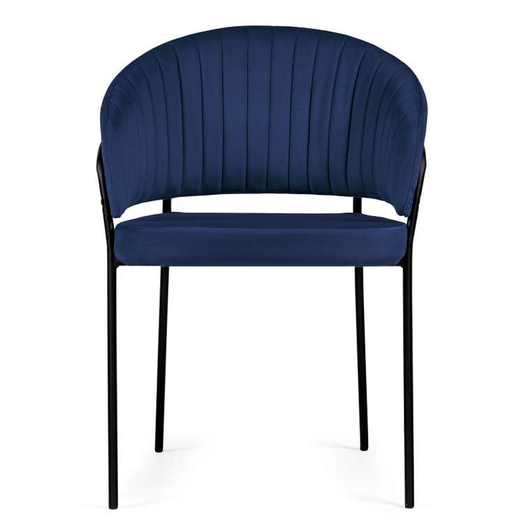 Обеденный стул Лео темно-синего цвета