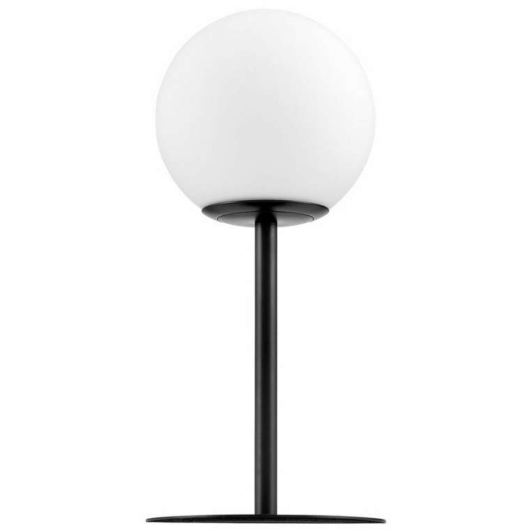 Настольная лампа LDT 6030-11 BK (стекло, цвет белый)