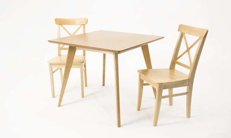 Обеденная группа Сканди 100 бежевого цвета