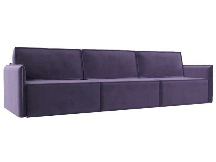 Прямой диван-кровать Либерти лонг фиолетового цвета