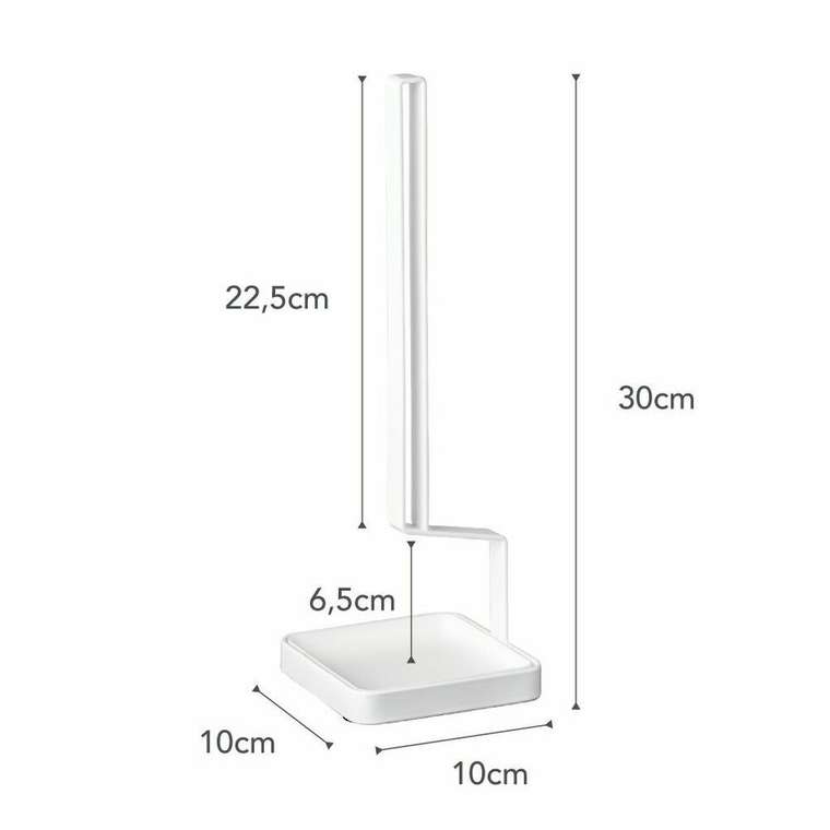 Подставка для сушки питьевых емкостей Tower белого цвета
