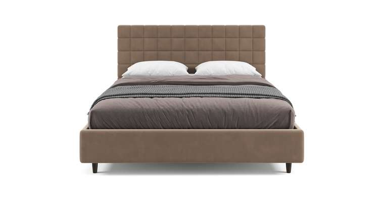Кровать Ребекка-2 140x200 коричневого цвета с подъемным механизмом