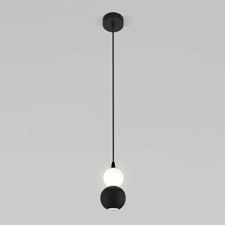 Подвесной светильник Polar М черно-белого цвета