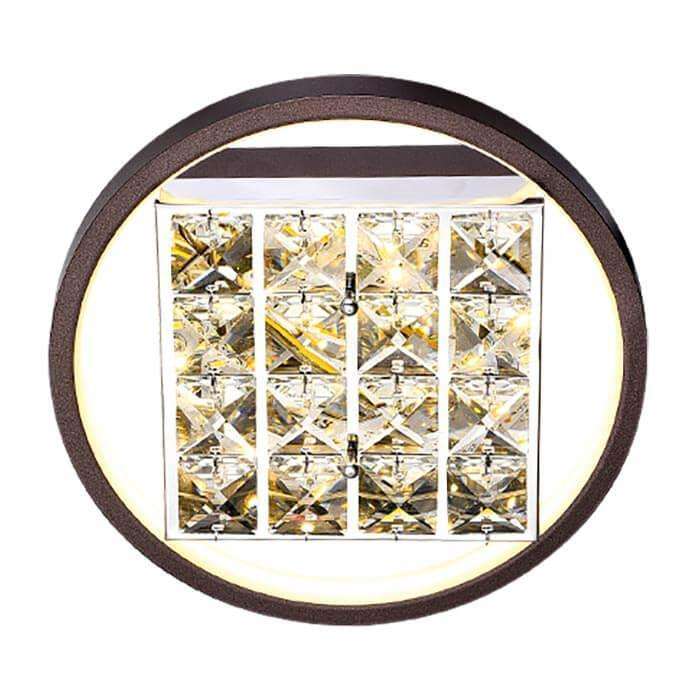 Настенно-потолочный светодиодный светильник Ice коричневого цвета