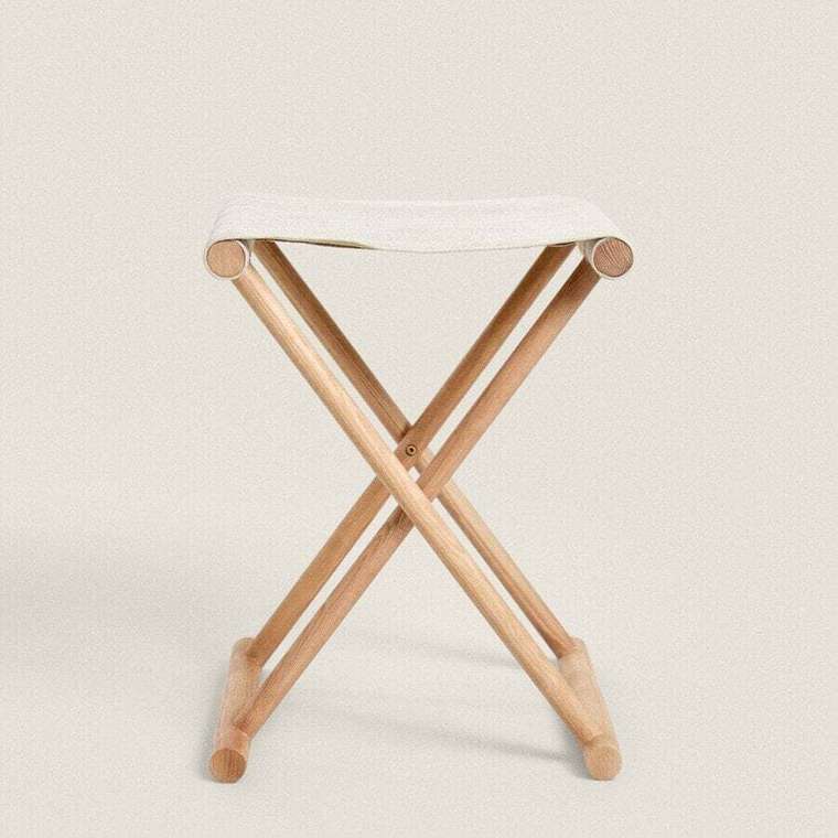 Складной табурет Linen ясень
