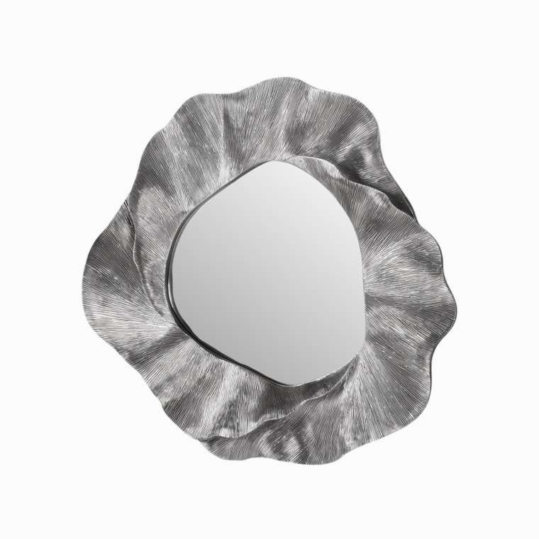 Настенное зеркало Zen 122x122 в серой раме