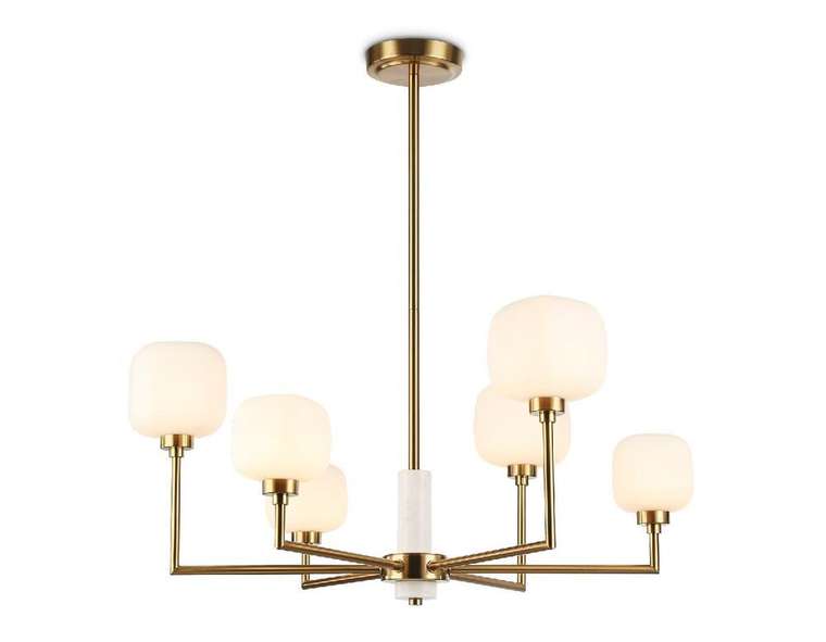 Люстра на штанге Heigh Light LH53015 (стекло, цвет белый)