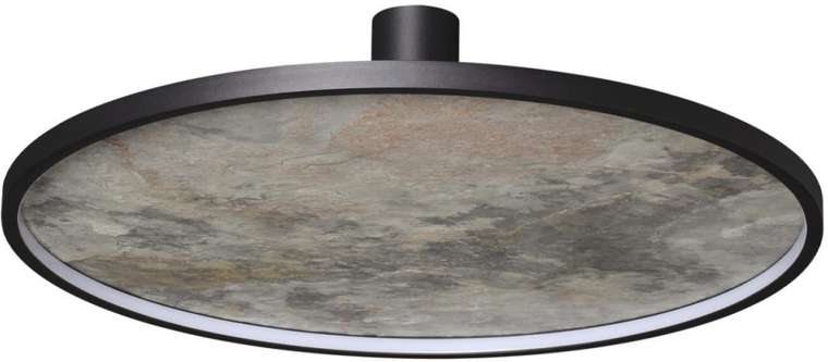 Настенно-потолочный светильник Odeon Light Stoflake 5078/55L черн./серо-беж./металл/натур.камень/акрил LED 55W 3000K