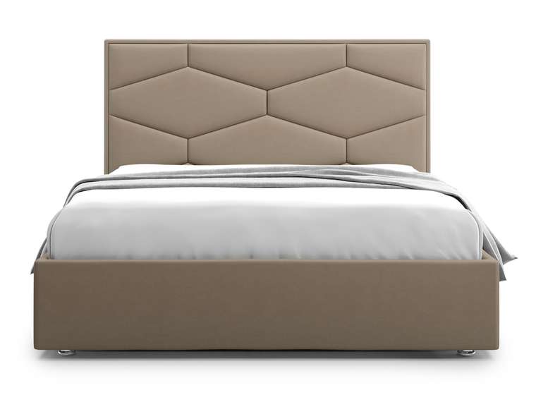 Кровать Premium Milana 4 180х200 коричневого цвета с подъемным механизмом