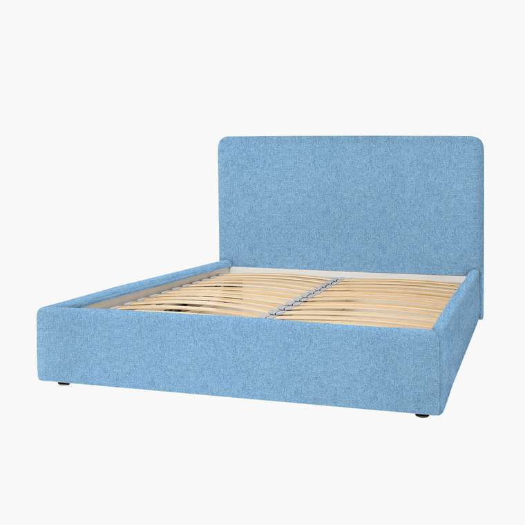 Кровать Cozy 160х200 голубого цвета с подъёмным механизмом