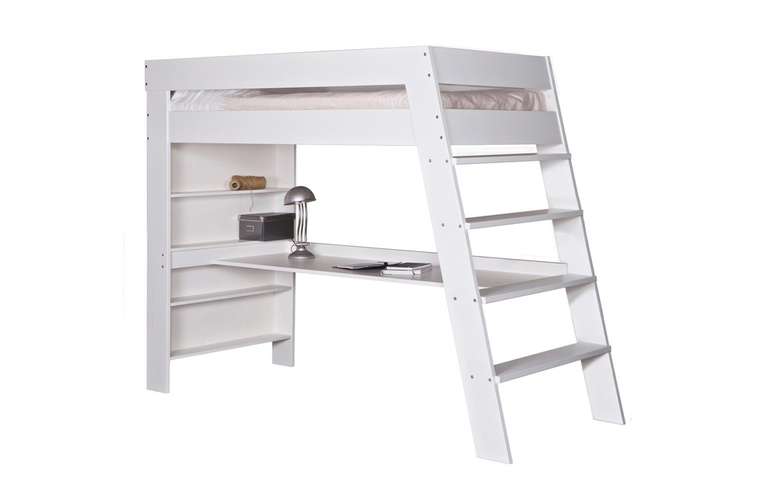 Кровать чердак "Julien Loft Bed White" 90х200 см