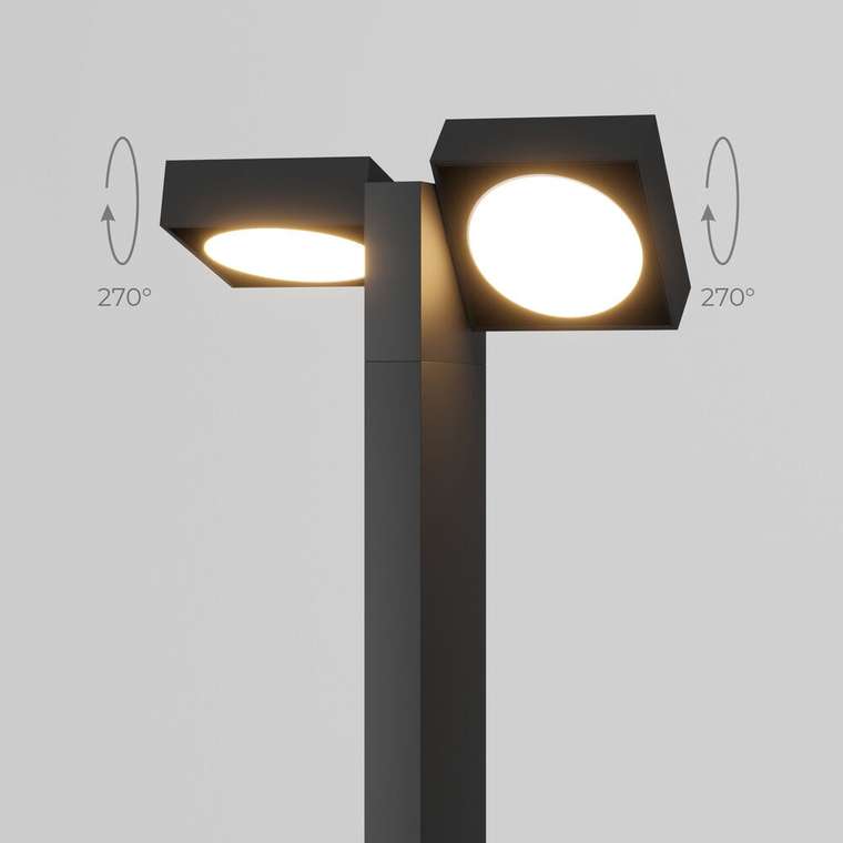 Ландшафтный поворотный светильник Twin 3000K IP54 35170/F черный