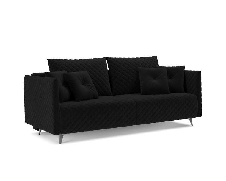 Прямой диван-кровать Вашингтон черного цвета