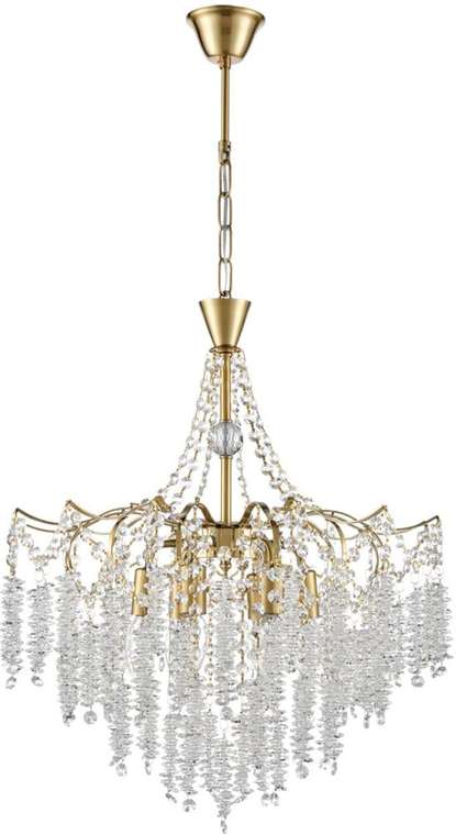 Подвесная люстра Lumion Kristina 8243/6 латунь, металл E14 6*40W 220V с подвесками