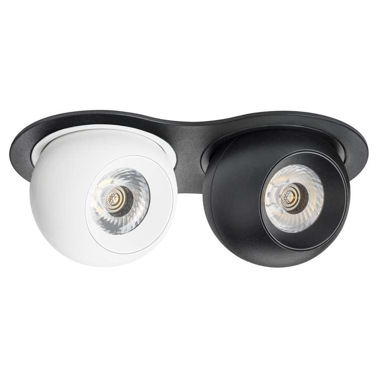 Светильник INTERO LED 9W*2 850LM*2 24G ЧЕРНЫЙ/БЕЛЫЙ 4000K (217627+217064+217074)