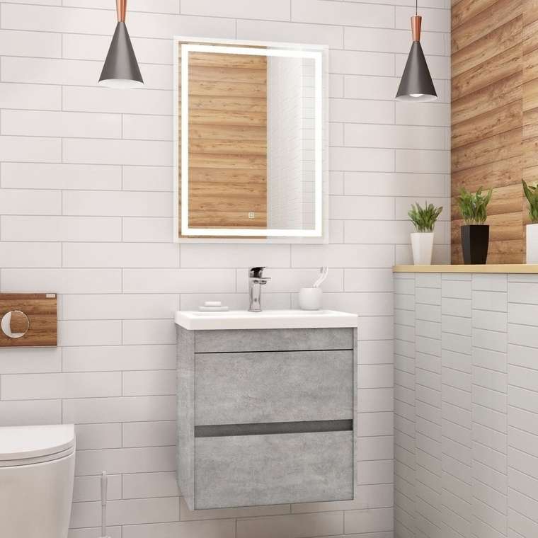 Мебель для ванной Artamp;Max Family 50, подвесная, Cemento Veneto