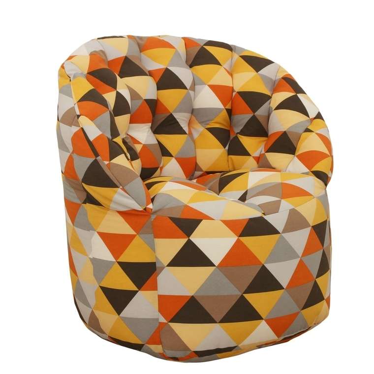 Кресло-пуф желтый