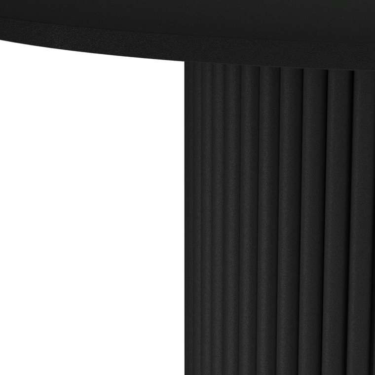 Обеденный стол Trubis Wood L 120 черного цвета