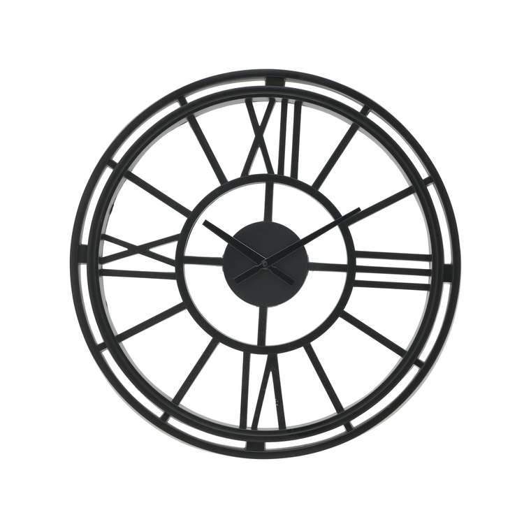 Часы настенные Stirling черного цвета