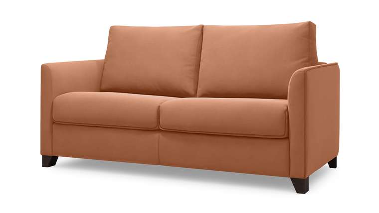 Диван-кровать Лион 137 оранжево-коричневого цвета