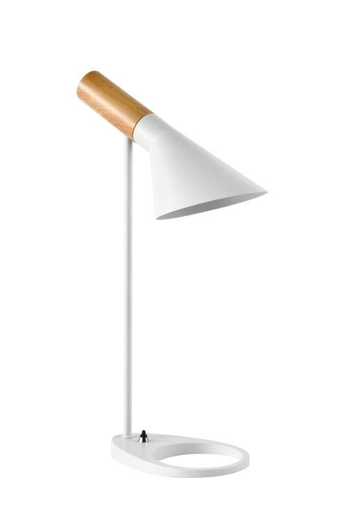 Лампа настольная Turin белого цвета